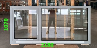 Na predaj nové hliníkové 1 krídlové okno s fixom Š: 2180 mm - 2