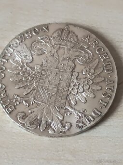 Strieborný toliar Mária Terézia 1780 – novorazba, 30 € - 2