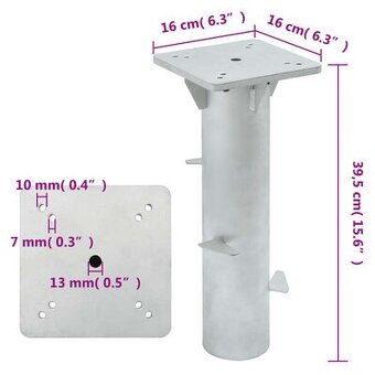 Kovový stojan na slnečník - 2