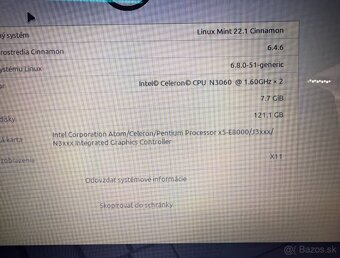 Notebook Dell Celeron N3060 / 8GB RAM / 128GB SSD / HD - 2