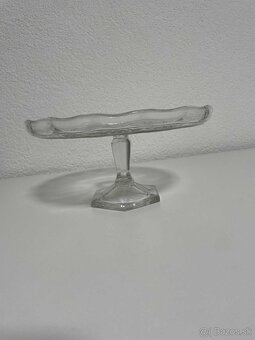 Predám podnos na tortu/dezerty - sklo - 2