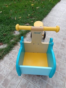 Drevené odrážadlo - Hroch Janod - TOP stav - 2