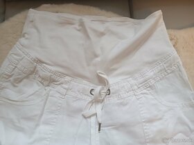 Predam biele tehotenske nohavice H&M (velkost M/L 176cm) - 2