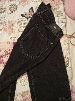 Čierne panske rifle baggy fit L - 2