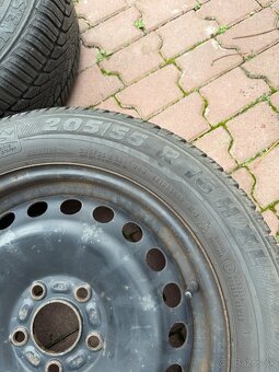 Zimne pneumatiky na plechoch 205 55 R16 - 2