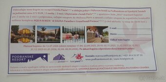 Kupón hotel Pieris Podbanské - 2