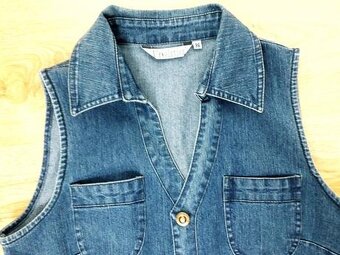 Riflové šaty veľ.36 - 2