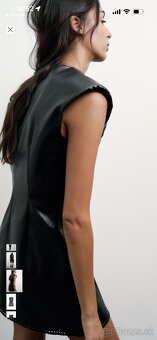 Kožené šaty ZARA xs - 2