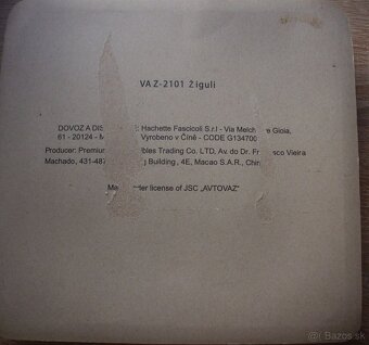 Lada vaz 2101 hachette Diely č 1 - 2