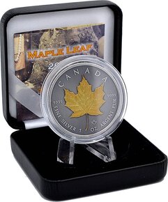 Investicne striebro mince minca Maple Leaf - 2