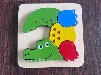 Drevené vkladačky, puzzle pre malé deti - 2