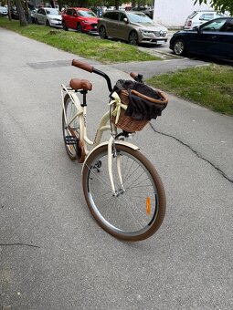 Štýlový dámsky mestský bicykel s košíkom – ako nový - 2