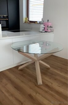 Jedálenský stôl Kave Home, priemer 120cm + DOVOZ ZDARMA - 2