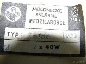 stará skleněná elektrická lampička - 2