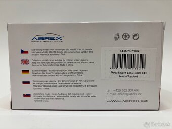 Model Škoda Favorit 1:43 - 2