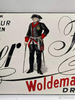 veľmi vzácna smaltovaná ceduľa s parným liehom a likérom, st - 2