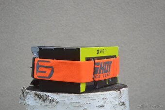 Okuliare mx SHOT sivé oranžové - 2