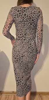 Šaty s leopardim vzorom S - 2
