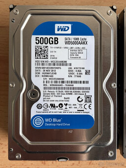 Predám rôzne 3,5" SATA HDD s kapacitou 500GB - 2
