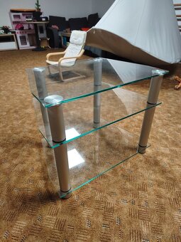 Tv stolík/ sklenený stolík - 2