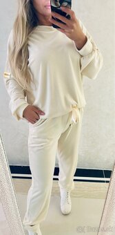 Damska velurova talianska suprava creme - 2