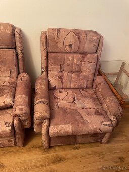 Predám rozťahovací gauč s 2 kreslami - 2