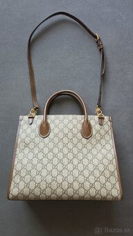 Gucci Brown Monogram Leather Tote Bag - 2