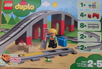 LEGO DUPLO ŽELEZNIČNÝ MOST A KOĽAJNICE 10872 - 2