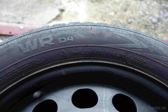 Zimné pneu 205/55 R16 NOKIAN WR D4 91H + plechové disky - 2