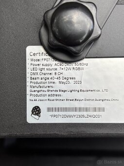 2x Led par 7x12w RGBW - 2
