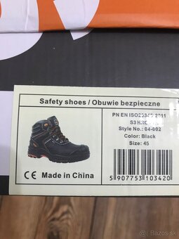 Pracovné topánky,oceľová špica č.45 - 2