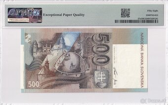 Predám 500 Sk 1996 aUNC PMG58 - 2