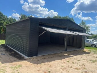 Plechová garáž 6x5,5m - 2