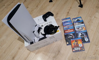 PLAYSTATION 5 s mechanikou + 2 ovládače + 10 hier - 2
