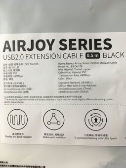USB 2.0 Predlžovací kábel 0.5 m - 2