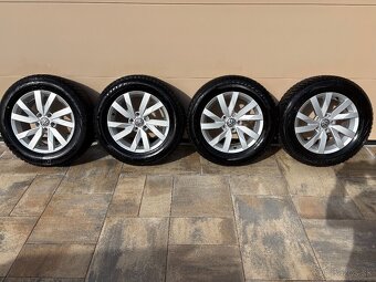 ALU DISKY ORIGINAL VW ARAGÓN 5x112 R16 + PNEU 215/60 R16 - 2