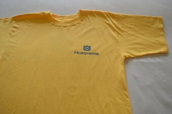 Kvalitné tričko žlté Husqvarna - 2