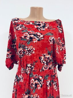 letné kvietkované šaty L-XL - 2