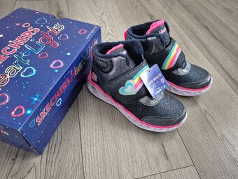 Sketchers Heart Light - dievčenské svietiace topánky 32 - 2