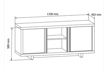 TV STOLÍK 134x59x40cm - 2