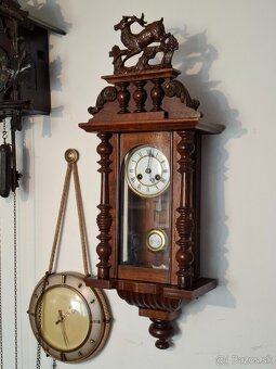 Predám funkčné starožitné hodiny ALTDEUTSCHE (židovky) s jel - 2