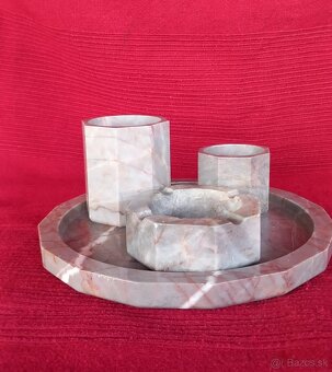 Fajčiarska mramorová sada Tuhársky mramor - 2