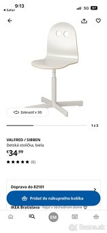 Ikea stolicka rastúca otočná - 2