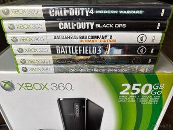 Xbox 360 S 250GB matna + hry - 2