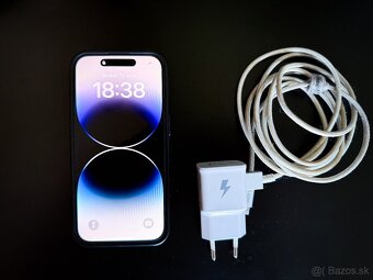 Predám iPhone 14 Pro 256 GB black - 2