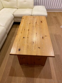 Konferenčný stolík drevený Ikea Leksvik - 2