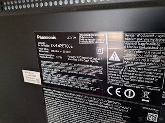 Panasonic tv 108cm 3d + 2x 3d okuliare - 2