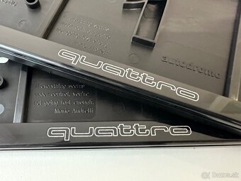 Audi Quattro podložky pod SPZ - 2