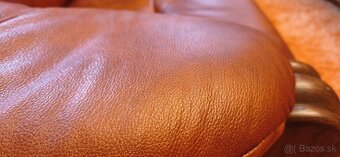 Kožená sedacia súprava + stol - 2