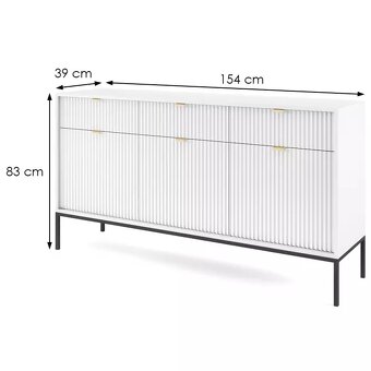 Komoda Biela 154cm NOVÁ - 2